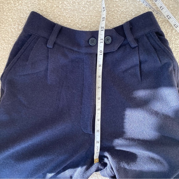 NWT NakedCashmere Hudson Wide Leg Cashmere Trousers 'Midnight' Size S - Picture 9 of 16